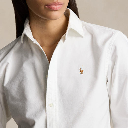 拉夫劳伦·经典款牛津布衬衫 | 老钱风明星穿搭，穿上瞬间贵气拉满，慵懒又高级 商品图3