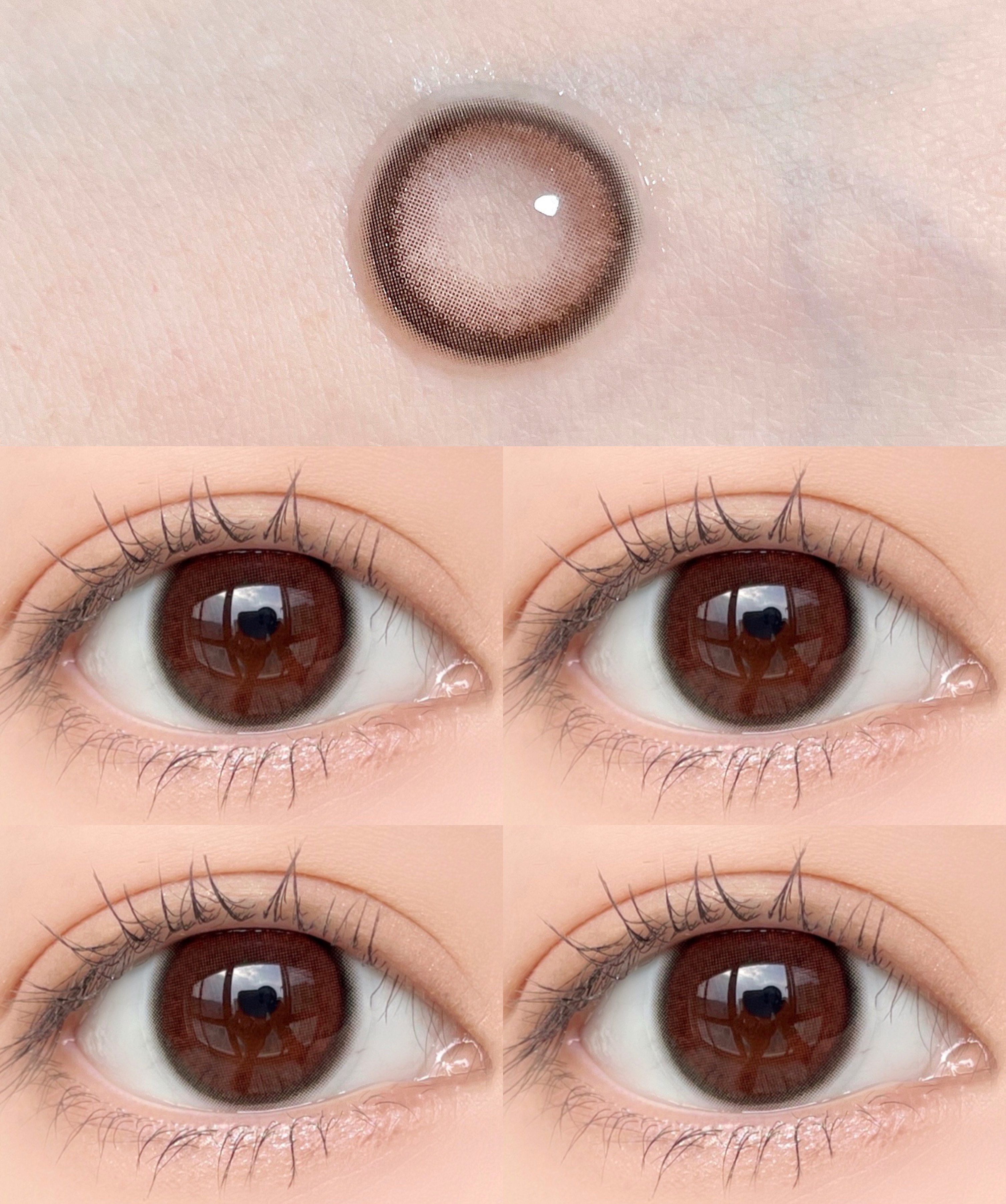 GUGUCON日抛美瞳 治愈红豆 14.5mm