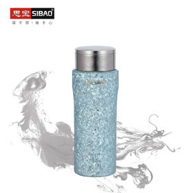 思宝天舟双层钛保温杯冰花工艺带茶隔便携车载礼盒包装