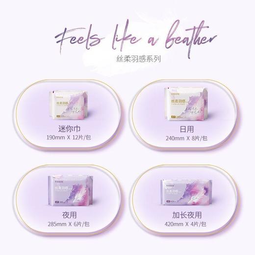 【任选20包】有你时刻丝柔羽感经期卫生巾（尺码可混搭分别加购物车，不同尺码20包一起结算-自动改价89.9元） 商品图4