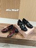 缪缪新款粗跟增高钱币乐福鞋（HC） 商品缩略图0