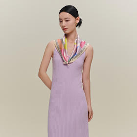 万事利“迷宫焕彩”63厘米双面印花中方巾