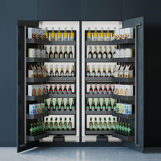 【高柜/地柜可选】娜家开门式柜体联动篮 商品图0