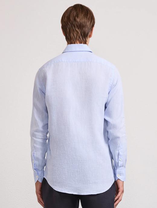 Frescobol Carioca - Antonio Linen Shirt L/S - Baby-Blue - 男装 - 衬衫 - Baby蓝 商品图2