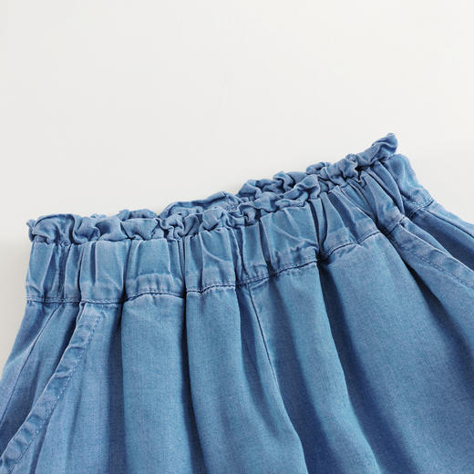 马克珍妮女童透气天丝花边短裤 宝宝裤子2025年夏装新款550506 商品图4