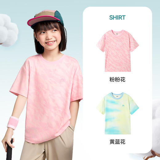 男女童圆领SORONA短袖T恤夏季新款安奈儿童装EM521036 商品图1