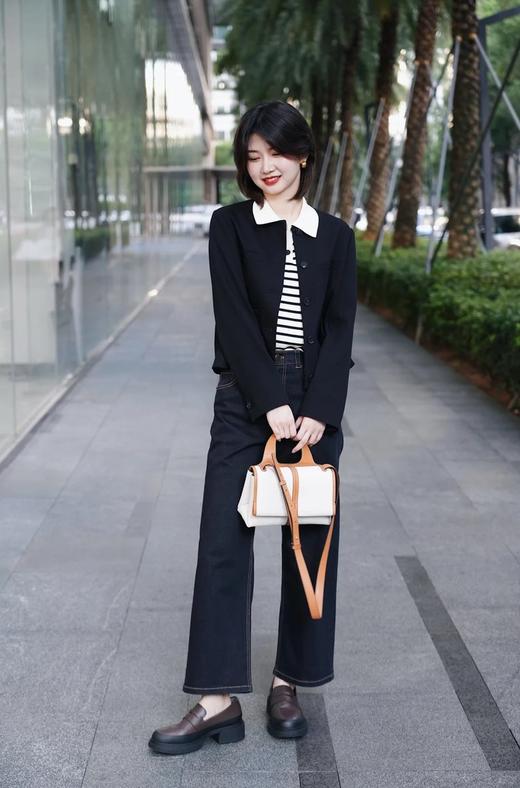 【高品质私服】【IC毛弹斜纹夹克外套】对身材包容性高，挺括骨感/巧妙美化身形G0975-CC【无标出货 介意慎拍】 商品图2