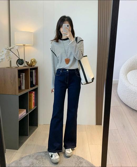 【高品质私服】【IC超弹牛仔喇叭裤】微喇裤版型，更好的拉长了腿部线条N1206-CC【无标出货 介意慎拍】 商品图1