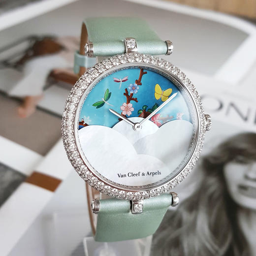 【95新背膜在】Van Cleef & Arpels 梵克雅宝诗意复杂功能系列手动机械机芯36MM（女款）日期；月份显示现售价：290000！201025LV09 商品图2