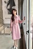 Le Malene 粉色蝴蝶结拼接式收腰连衣裙 19768 商品缩略图2