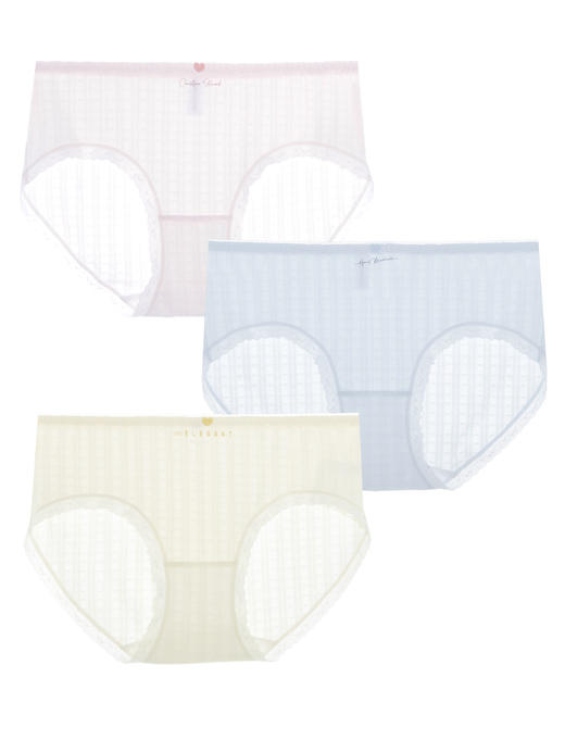 【满4条/7.5折】【1条】【秀黛】女冰丝提花平角裤（小版）女士内裤S5333024T【门店同款】 商品图0