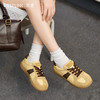 西遇德训鞋女新款春夏复古丑萌大头轻便休闲鞋黄色平底板鞋V0556441 商品缩略图1