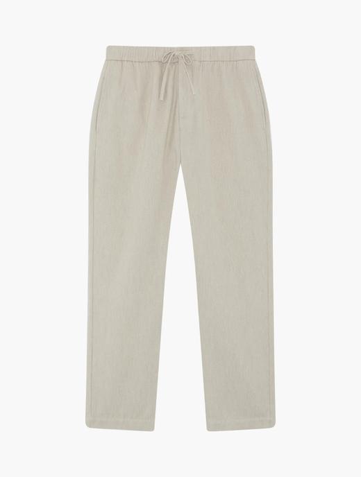 Frescobol Carioca - Oscar Slim Fit Drawstring Trouser - Stone Beige - 男装 - 长裤 - 米黄色 商品图0