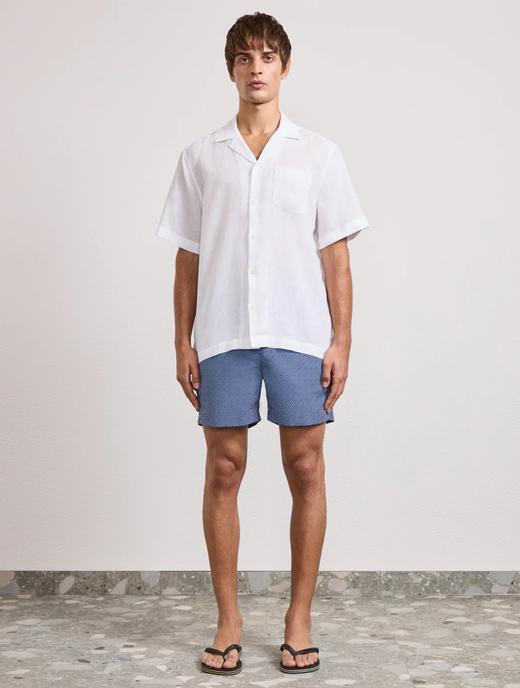 Frescobol Carioca - Porto Swim Shorts Angra Print - Navy-Blue - 男装 - 泳裤 - 海军蓝 商品图1
