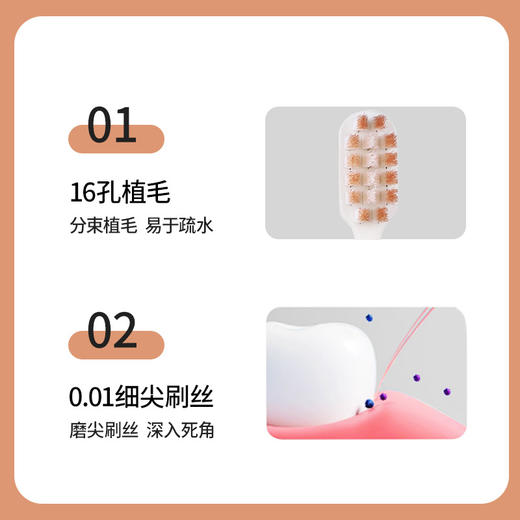 「五支装！舒适软毛」成人居家日用牙刷 高级宽头软毛牙刷口腔护理 商品图2