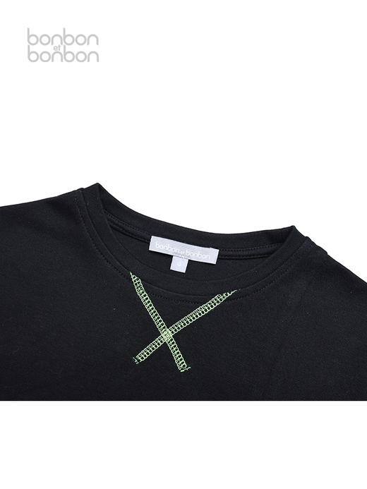 廓形大口袋撞色T恤 商品图2