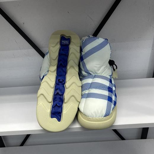 BUR*E**Y/巴*莉 Check Pillow 男士时尚潮流条纹格保暖防滑短靴 商品图4