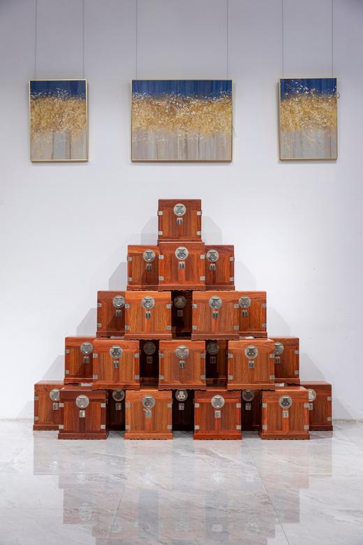 红桥红  家具严选  缅甸花梨（大果紫檀）【38故宫款 官皮箱】 商品图0