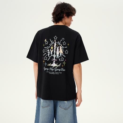 [两件减20]YKYB黄子韬T恤短袖透气舒适耐用趣味动物个性上衣Y52NDT004 商品图1