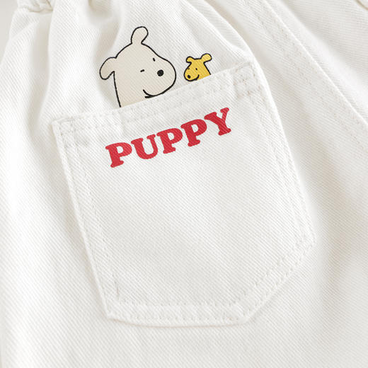 马克珍妮男童快乐小狗软牛仔短裤宝宝纯棉裤子2025夏装新款550638 商品图4