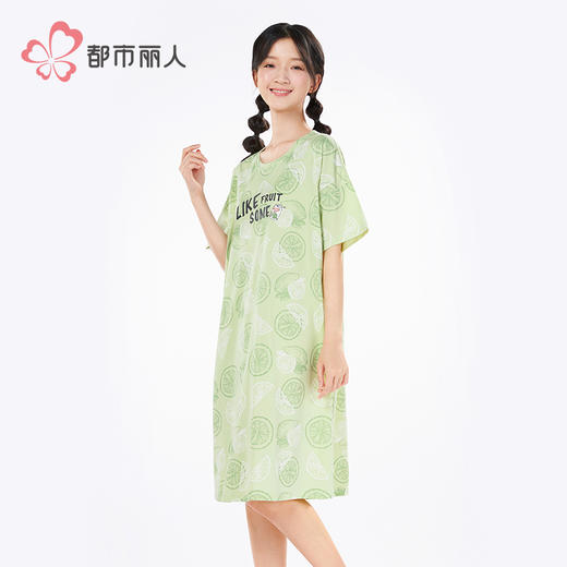 都市丽人会员精选女士棉质短袖裙薄40支TC拉架短袖类LHH6F2 商品图2