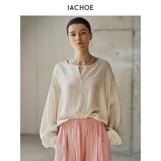 棉仓3621504001-IACHOE铜氨丝衬衫 商品图3