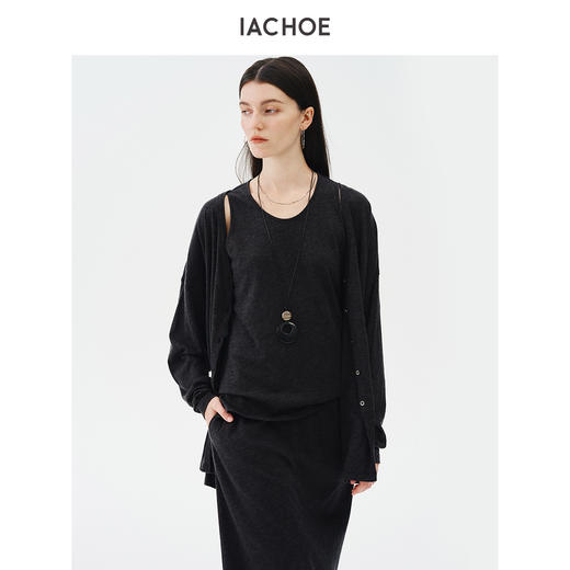 棉仓3621501001-IACHOE松弛开衫 商品图0