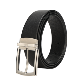 6941766314601115 沙驰satchi 【节日礼物】男式皮带头层牛皮不锈钢针扣腰带青年--1150mm