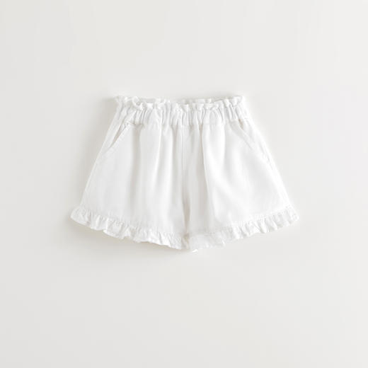 马克珍妮女童透气天丝花边短裤 宝宝裤子2025年夏装新款550506 商品图2