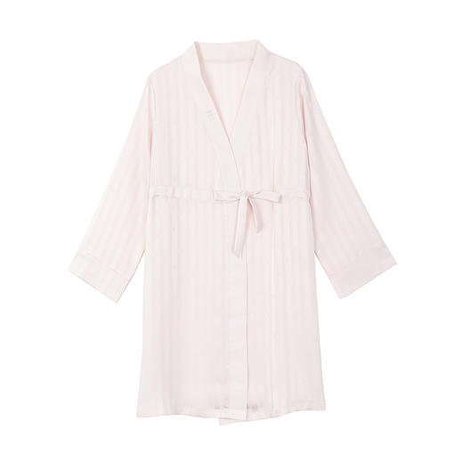 2F【Fandecie芬狄诗】色丁系列女士九分袖舒适甜美睡袍 商品图2