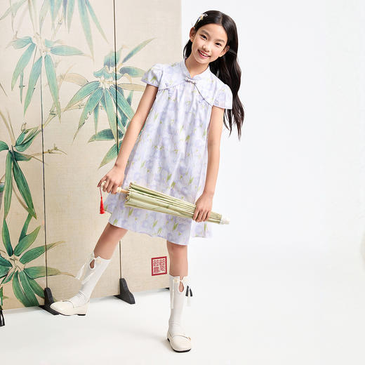 女童连衣裙夏季新款安奈儿童装EG523118 商品图3