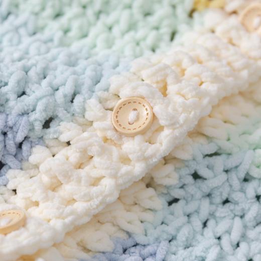 苏苏姐家彩虹云朵开衫手工diy编织钩针毛线团自制外套材料包 商品图2