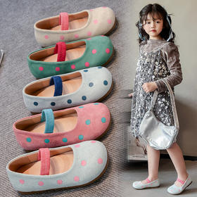 【小仙女闭眼入59/双】可爱波点泡芙软底一脚蹬平底单鞋女2025春季平底豆豆鞋聚