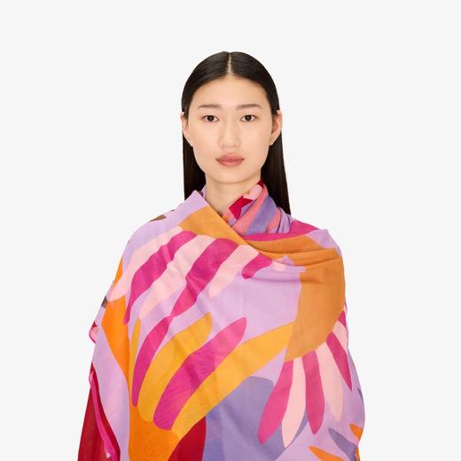 北京仓｜Inoui Editions-PARME-飞鸟 粉色 围巾［法国设计师］ 商品图1