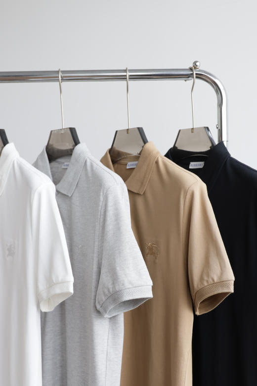 B.B 25夏季新款 纯棉珠地 刺绣斩马翻领POLO衫 TX404 商品图5