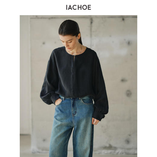 棉仓3621504001-IACHOE铜氨丝衬衫 商品图0