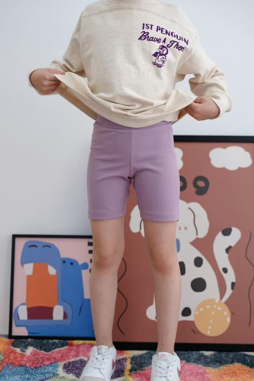 2025春夏儿童防晒超弹训练运动五分打底短裤骑行瑜伽裤五色! 商品图3