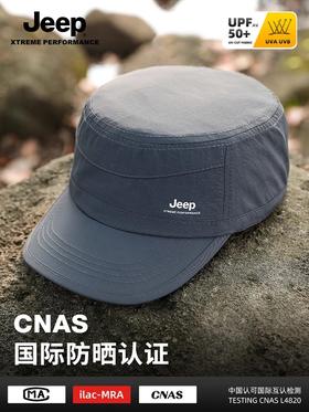 jeep吉普男士平顶鸭舌帽遮阳户外钓鱼