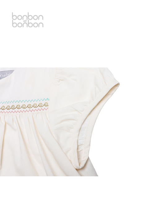 刺绣小飞袖连衣裙 商品图4