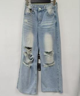 N简约破洞牛仔裤41230春季550691330091