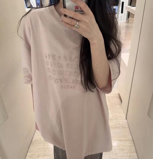 福利款！MM6三色短袖T恤  杏仁奶糖短袖  字母刺绣TEE男女同款 商品图0