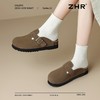 ZHR则则2025春季新款厚底勃肯鞋真皮包头拖鞋女外穿一脚蹬ins百搭 商品缩略图5