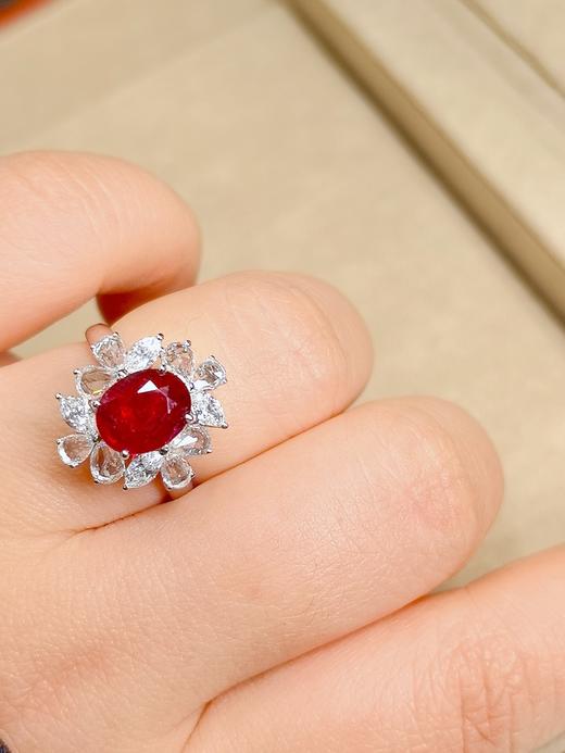 2.05ct刻面红宝石戒指吊坠 商品图3