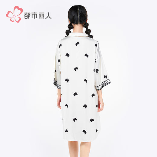 都市丽人生活家居女士丝质短袖裙薄冰雪丝短袖类LHH6G1 商品图3