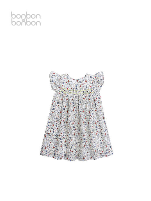 复古打揽小飞袖连衣裙 商品图0