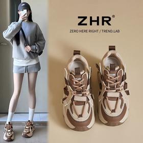 ZHR则则厚底透气老爹鞋显瘦女鞋春季新款ins百搭休闲运动鞋女增高