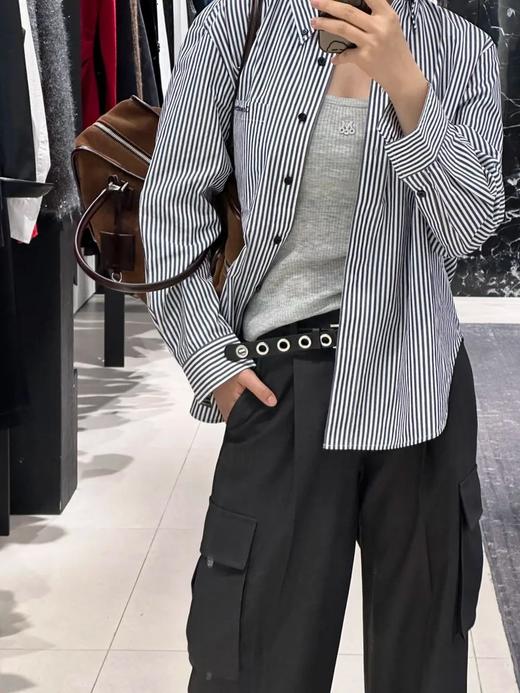 【高品质私服】【MC长绒棉条纹衬衫】质地干爽厚实，上身骨感线条分明G1200-CC【无标出货 介意慎拍】 商品图4