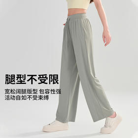 I'd爱帝夏季薄款凉感裤速干宽松阔腿超轻直筒休闲裤