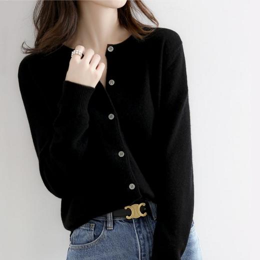 悠游春日「爱丽丝法式圆领小开衫 」极简时尚   S-XXL，文艺6色可选 商品图1