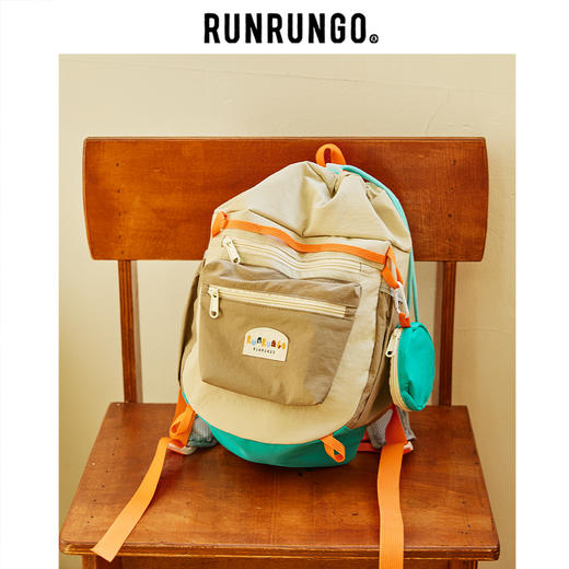 runrungo【千层蛋糕】抽绳背包配耳机小包 商品图3